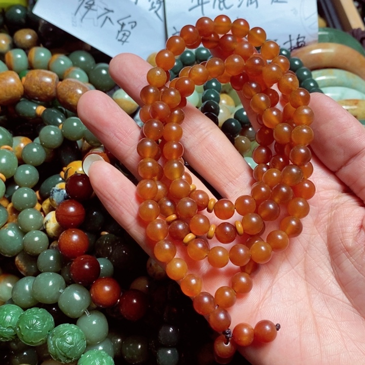 蛇纹石玉手链未镶嵌