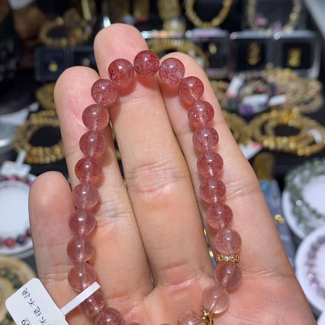 水晶手链未镶嵌福利草莓晶