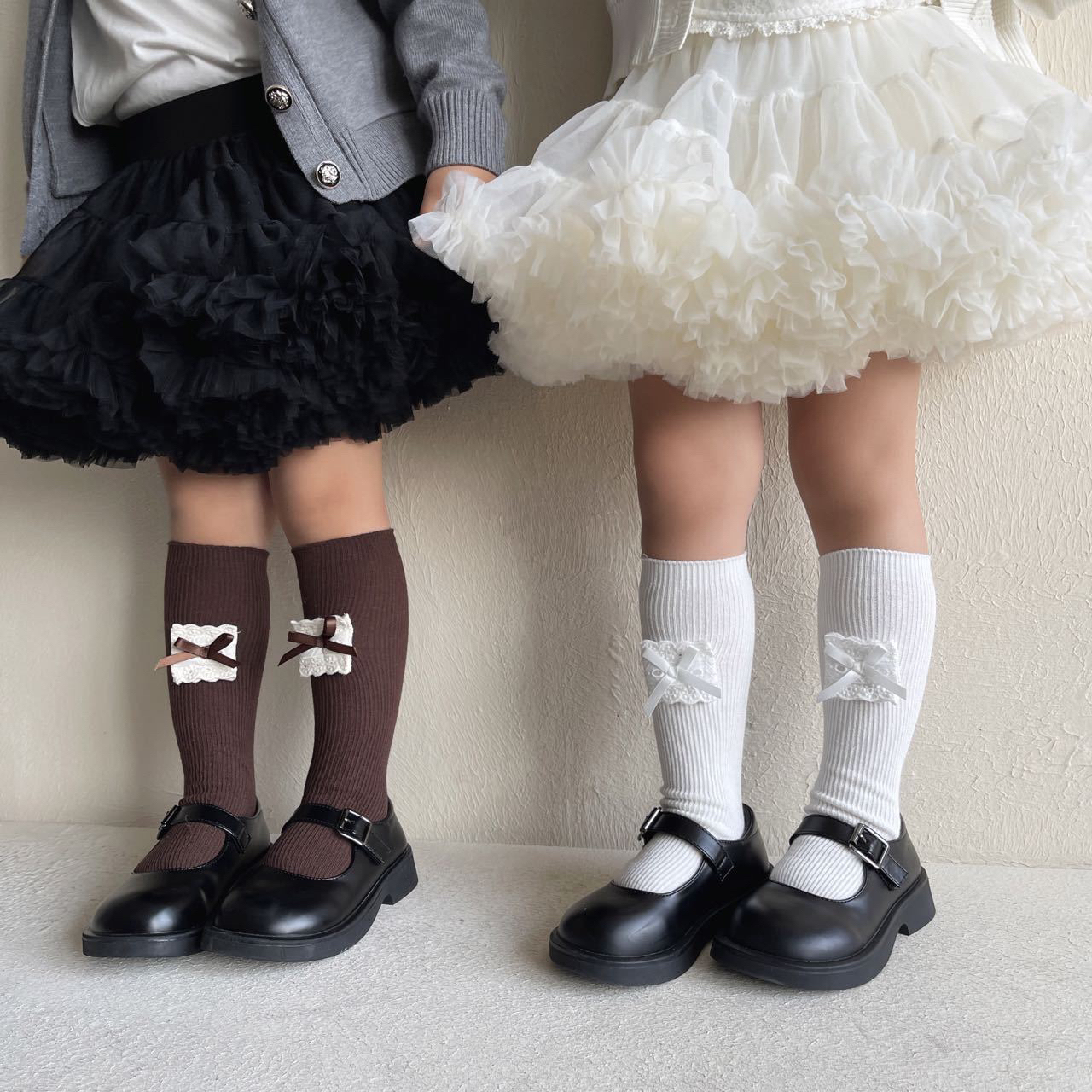 【默认微瑕 不退不换】儿童袜子春秋款中筒袜公主袜