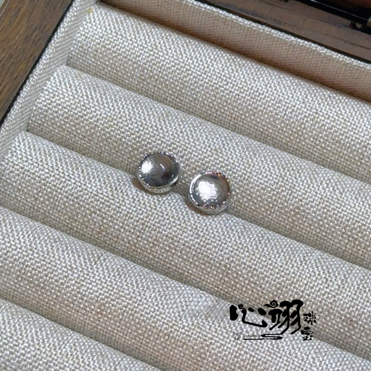 心翊珠宝【央粉专属】「小圆满」天然白水晶s925耳钉 多样性发其一