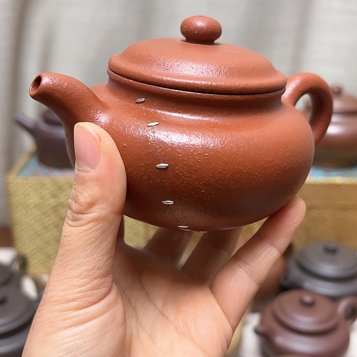 紫砂茶壶黄龙山朱砂