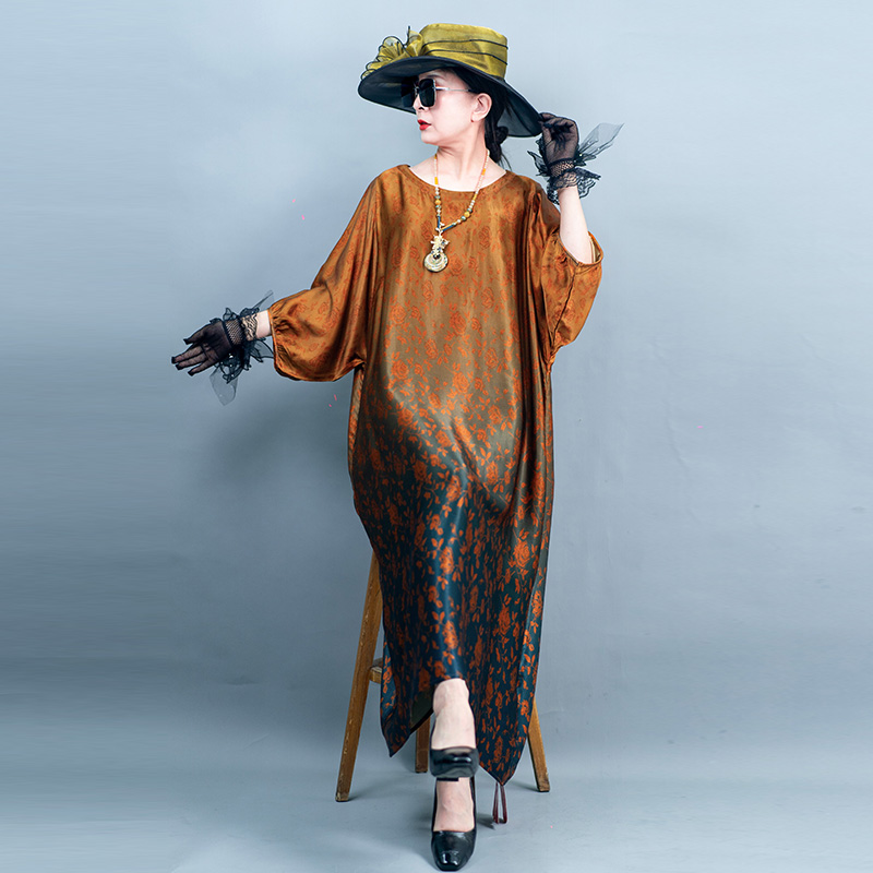 75036时尚复古优雅春季上新洋气名媛气质休闲百搭连衣裙