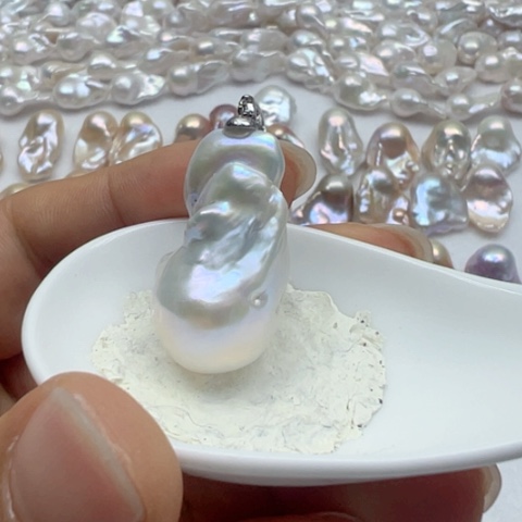 淡水珍珠手镯银S925镶嵌