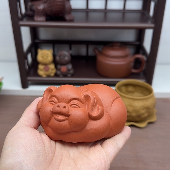 茶案紫砂猪猪茶宠