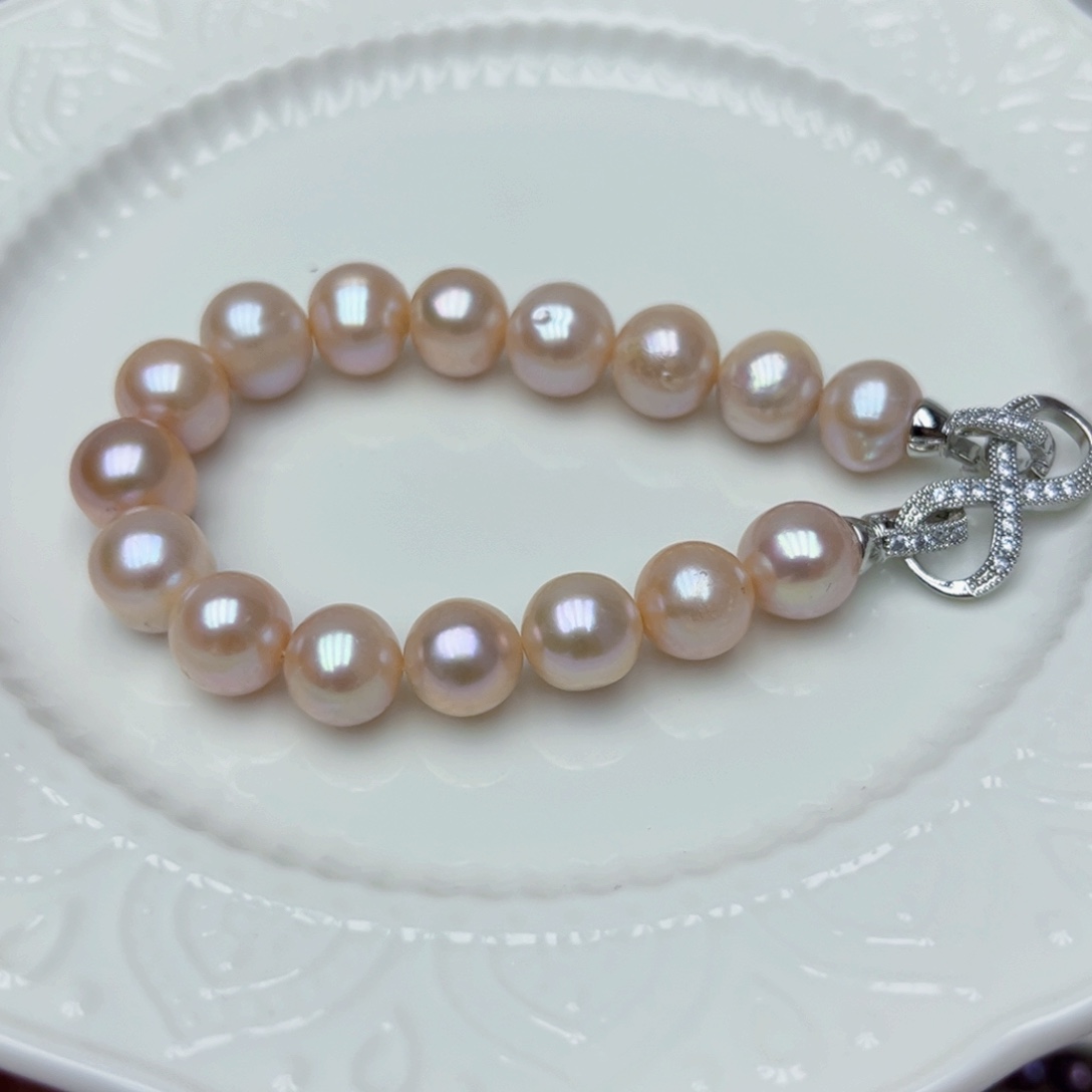 淡水珍珠手绳银S925镶嵌