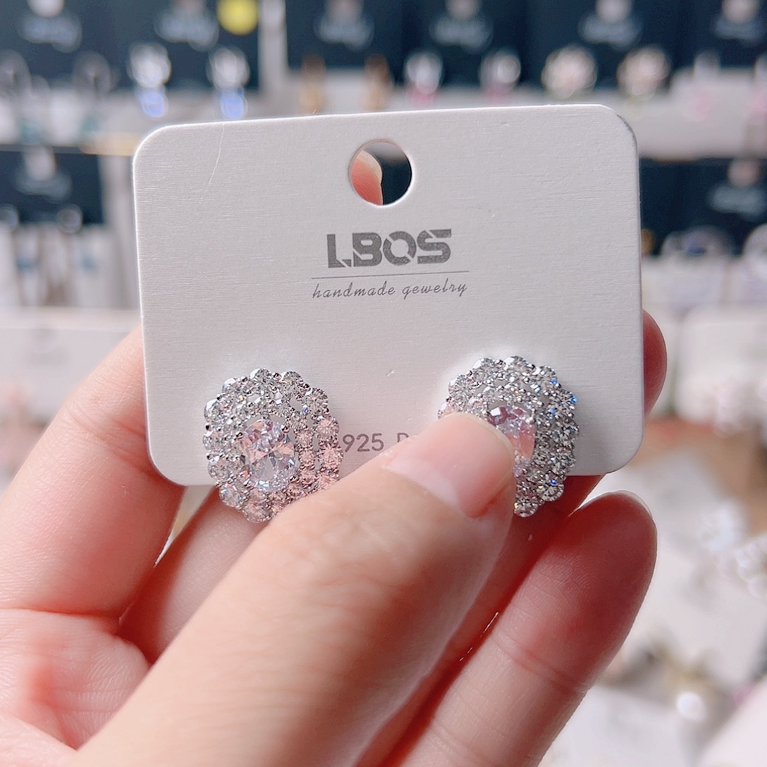 琉璃纯铜合金耳环的