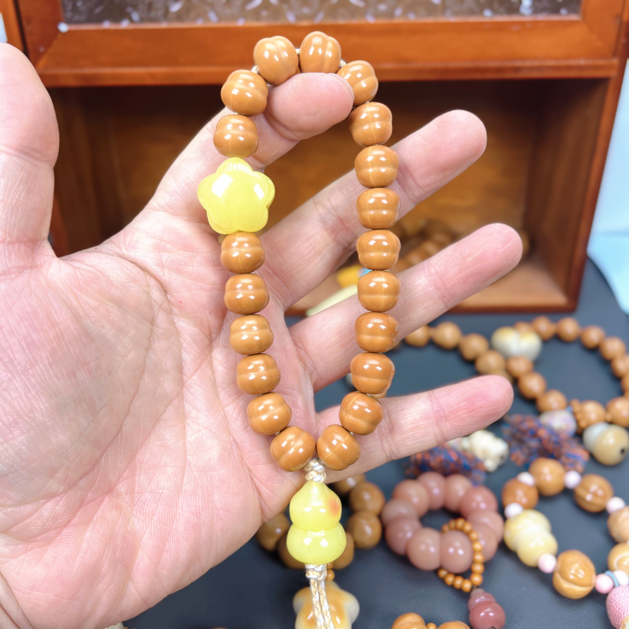 葫芦星星手持-猴头核桃雕刻手工设计款全品无瑕