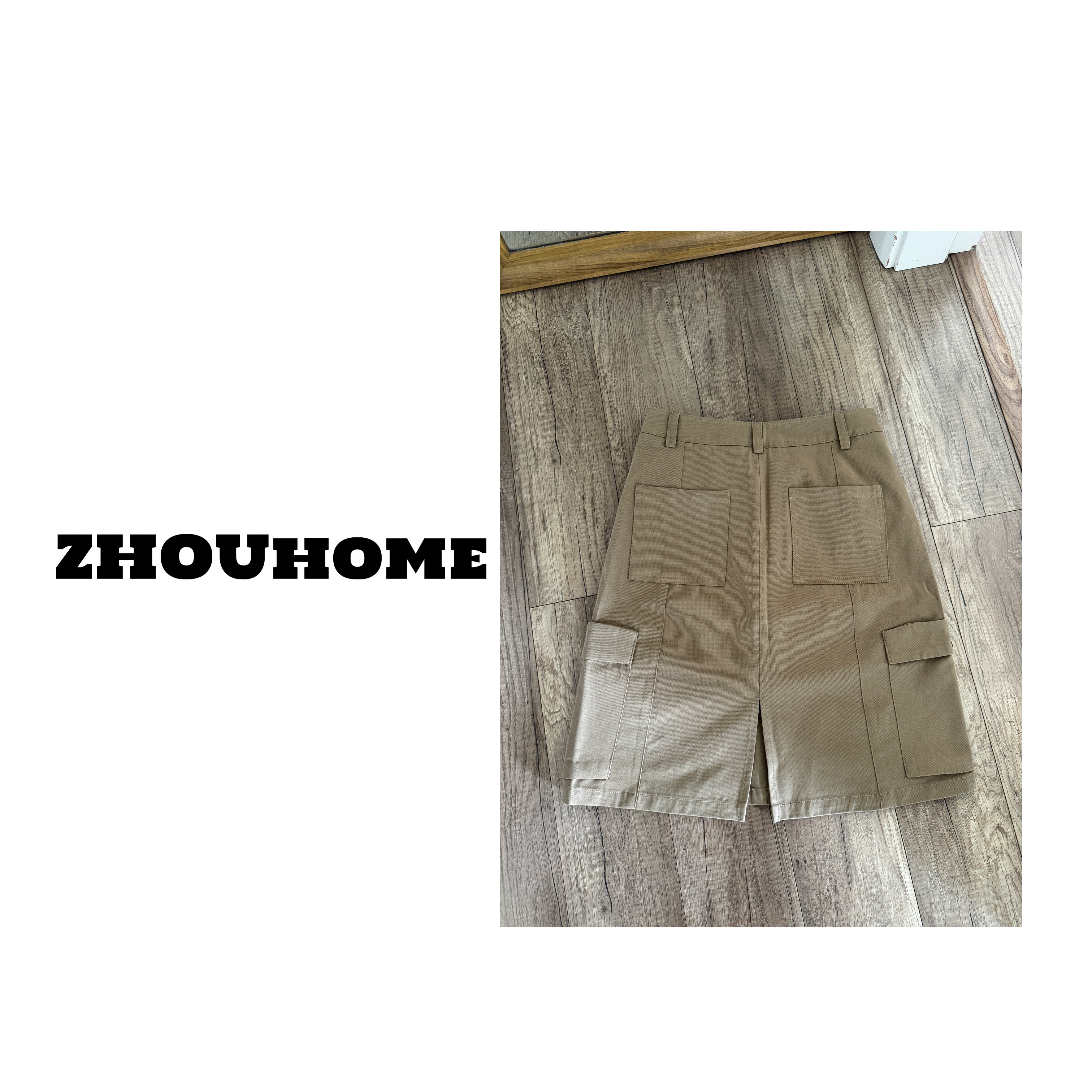 【周周服饰】欧货美式显瘦复古休闲工装半身裙裤女夏季2025新款