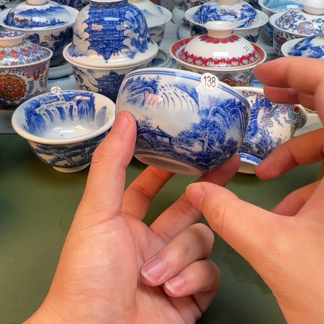 彦祖纯手工手绘茶具138