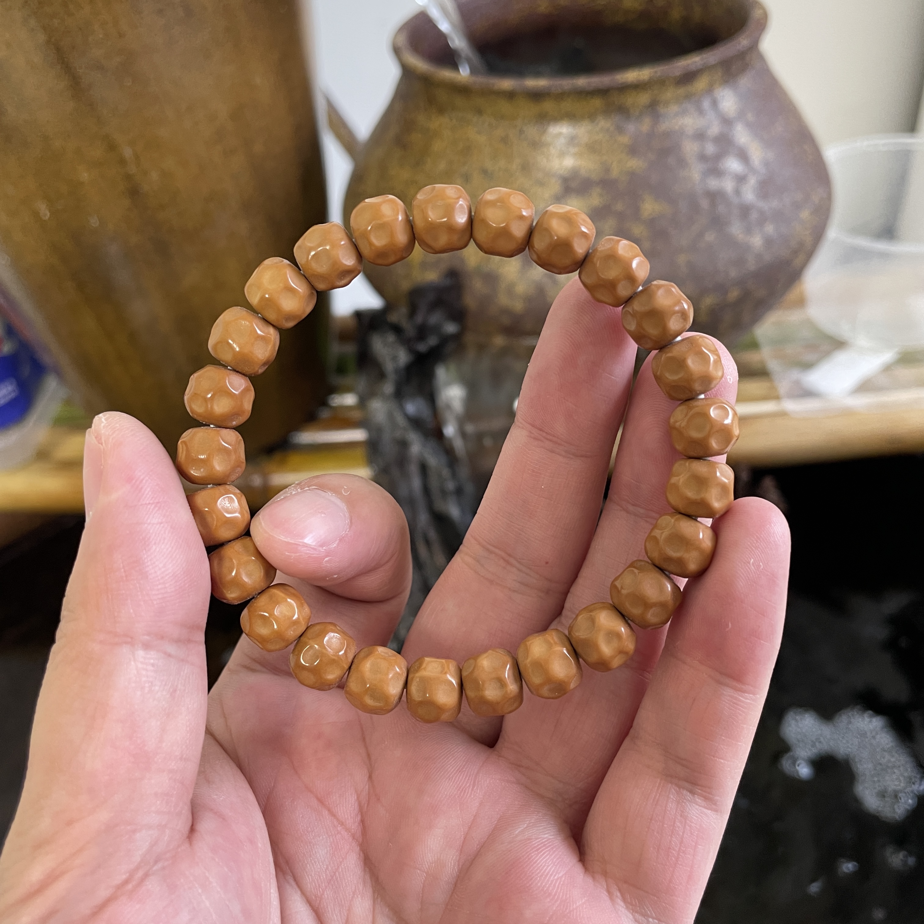 练手款 奶酪 圈口19 瑕疵 猴头核桃雕刻