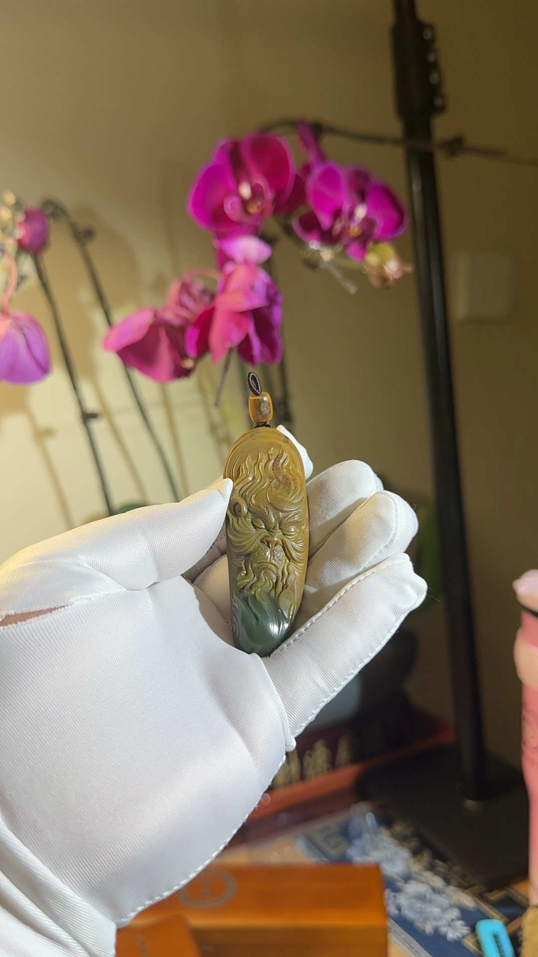 《博乐》析木河磨玉满背老皮（大圣）
