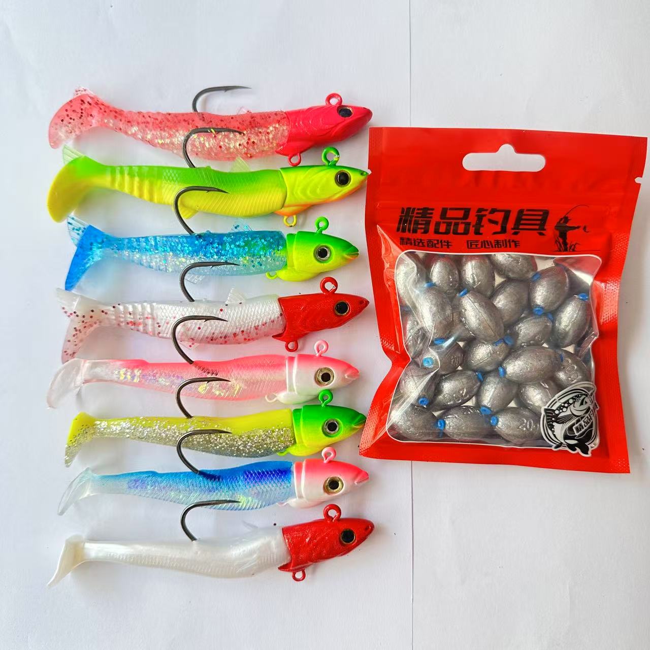 霸道海鲈铅头钩舟山海钓鲈鱼饵