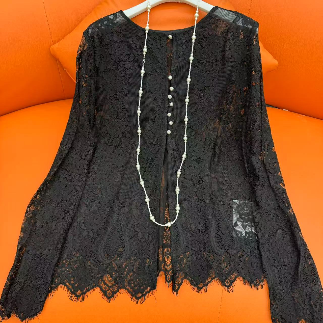 仟亿娘娘【蕾丝双面衫】新中式女装