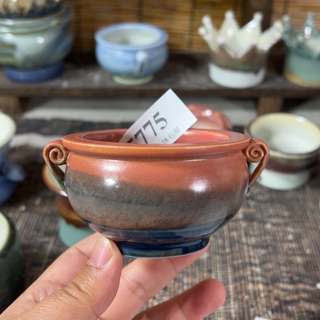 红陶景德镇手工花盆