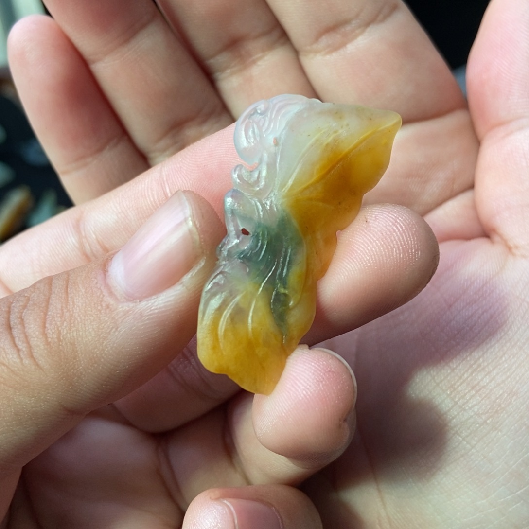 定制翡翠未镶嵌蝴蝶仙子