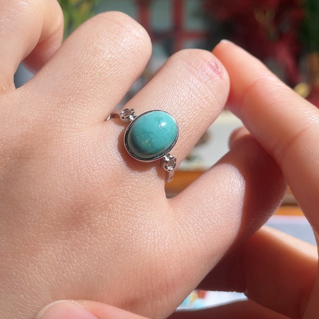 绿松石配饰银S925镶嵌