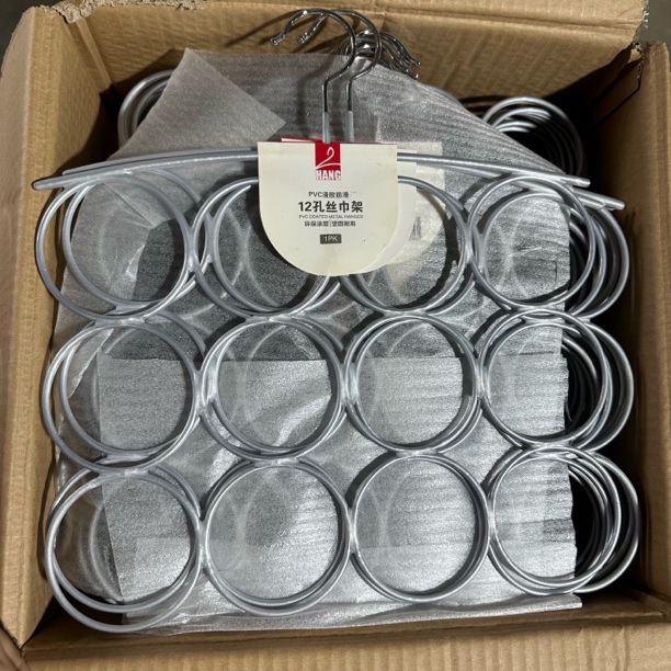 商超山姆H家浸塑防滑丝巾挂围巾收纳整理干湿两用12孔