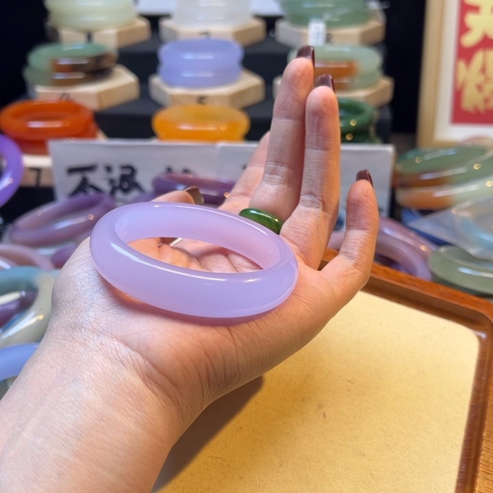 未镶嵌手镯石英质玉一****ෆ