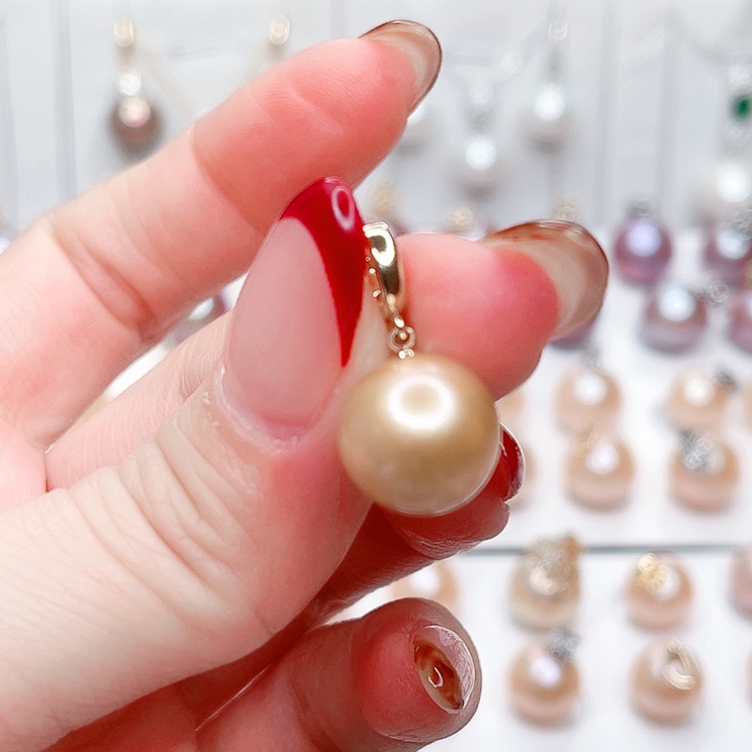 合金淡水珍珠吊坠(赠链)