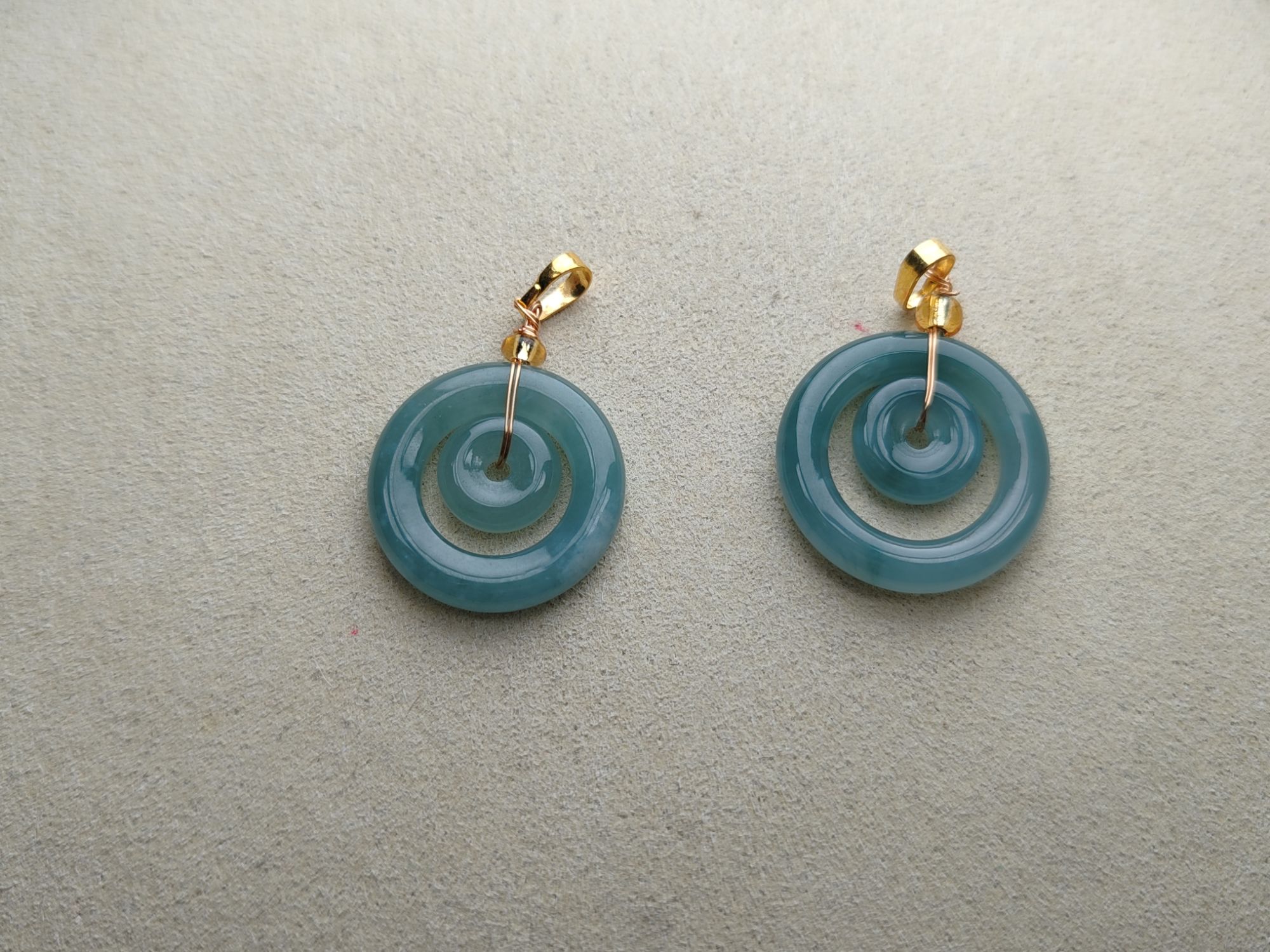 天然翡翠A货 子母扣 （多样性发货/发其一）