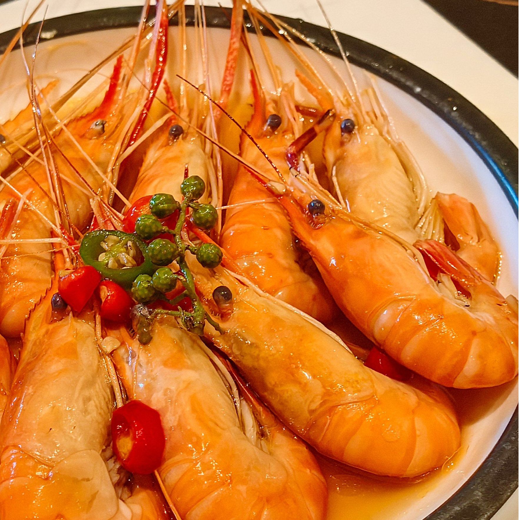 【盐田香虾】盐田香虾肉质Q弹15cm左右1500g/盒  含薄碎冰锁鲜12/27