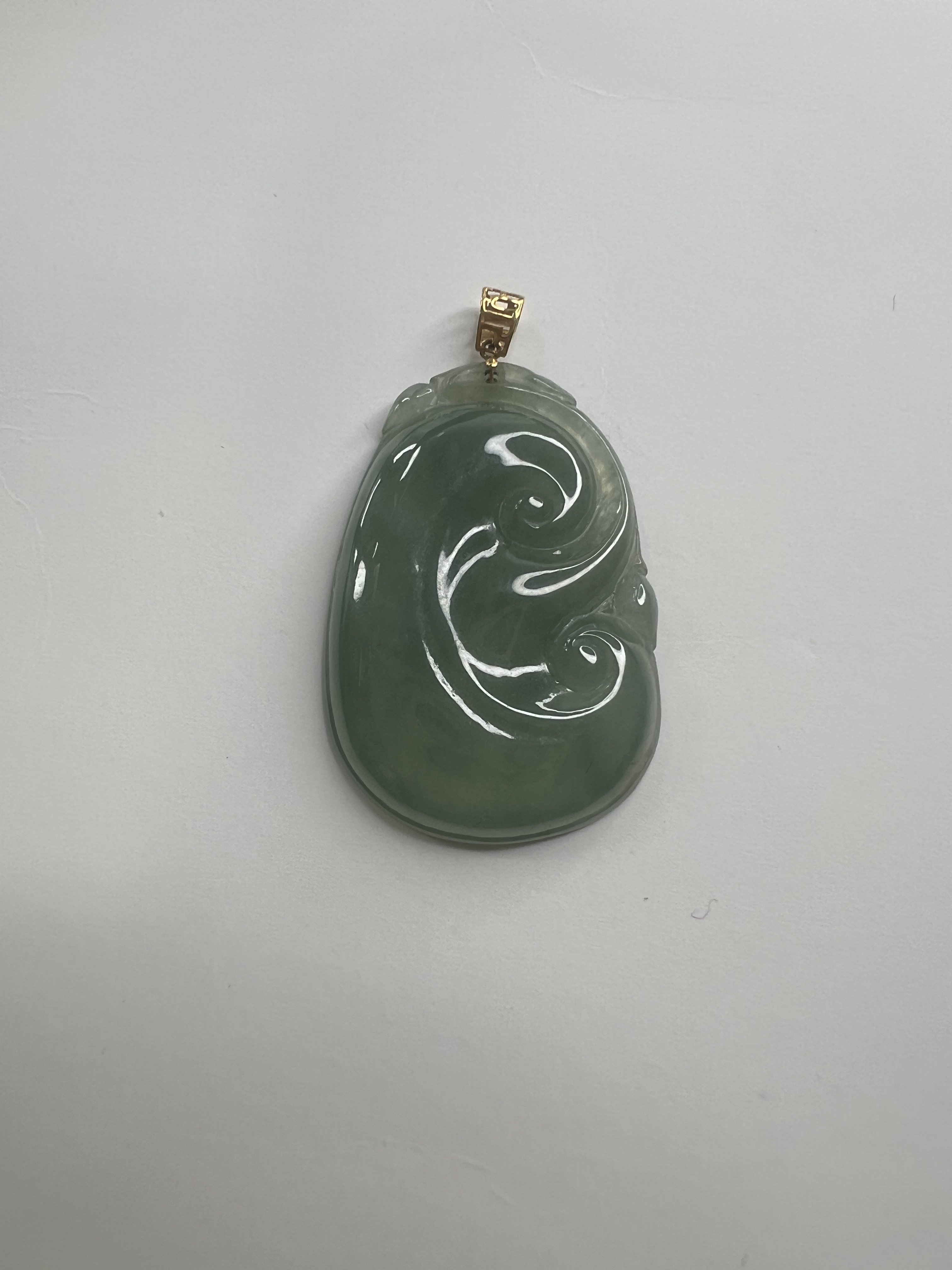 天然缅甸A货翡翠 如意