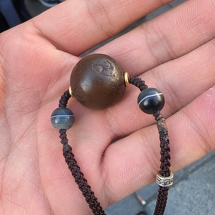 藏传文玩糖球锁骨链
