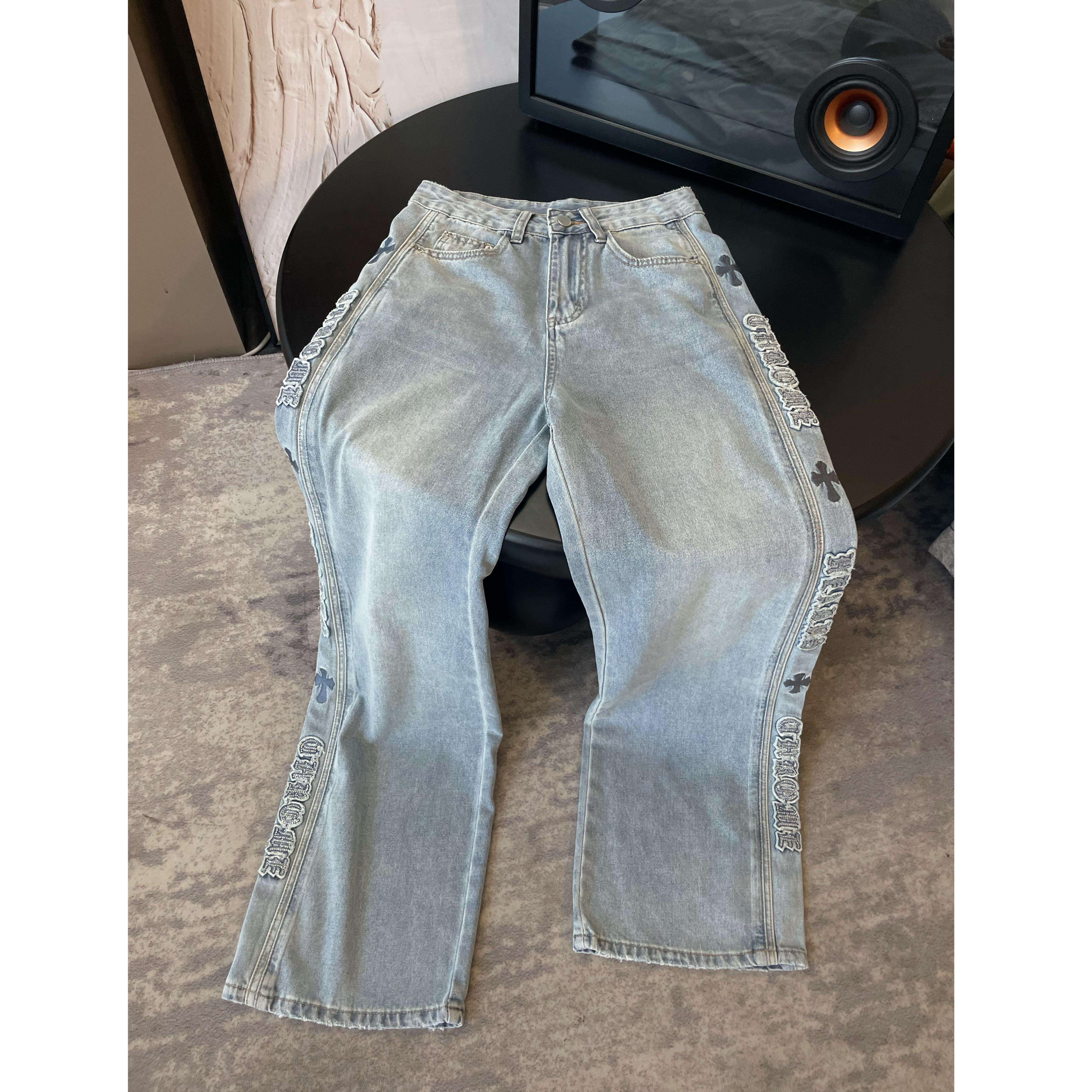 《现货》【克克】夏季新品时尚百搭轻薄宽松直筒休闲牛仔裤Ani-B895