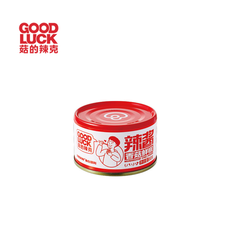 菇的辣克 香菇鲜椒辣酱罐装夹馍酱拌饭拌面酱80克/罐*10罐辣椒酱
