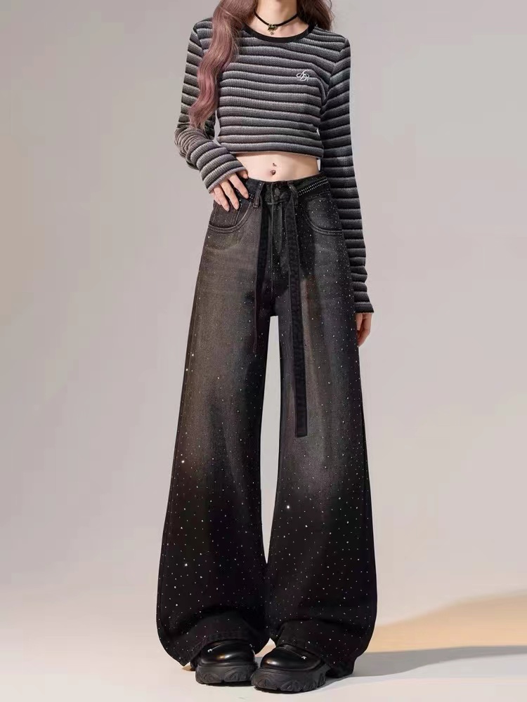 冬季加绒加厚高腰显瘦牛仔裤