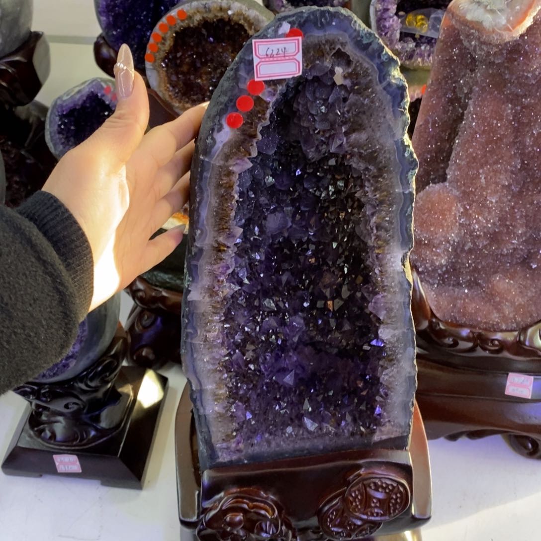 水晶摆件婷未镶嵌