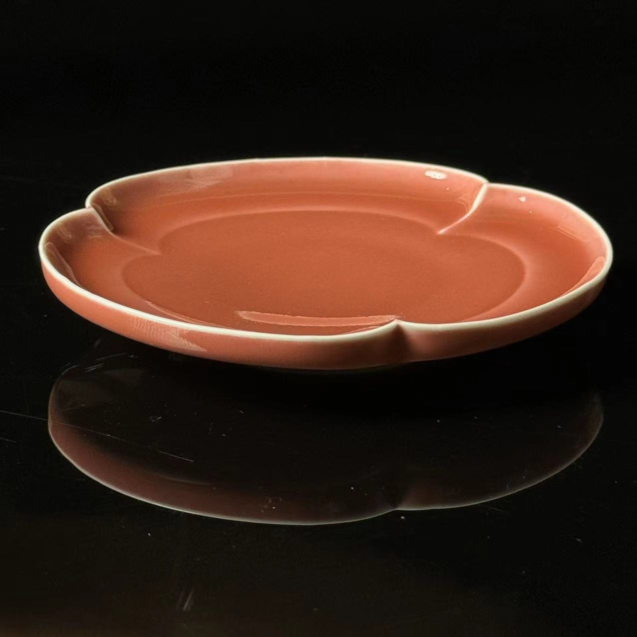 SH-2190[学茶严选]豇豆红三叶壶承