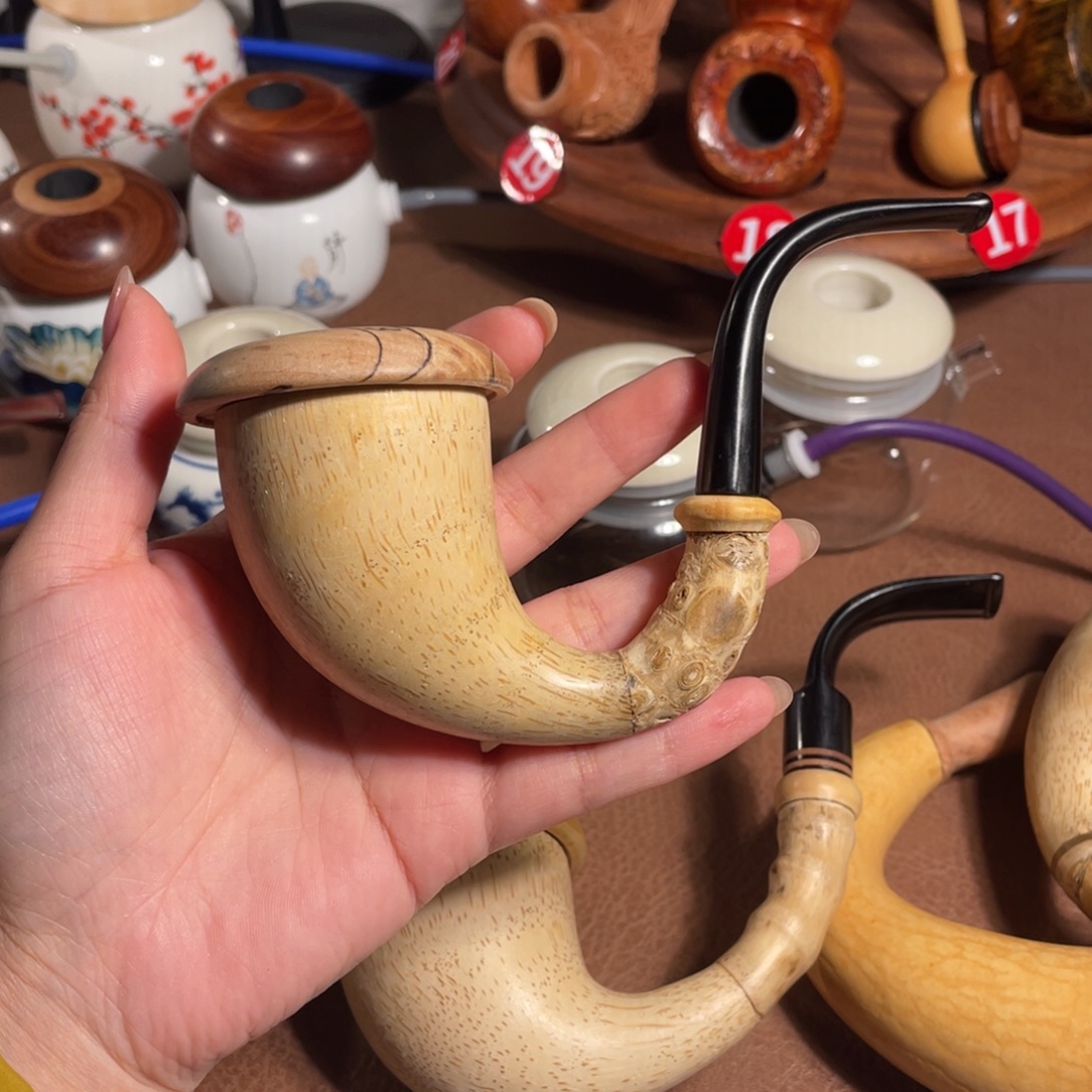 拾***哥石楠木烟斗葫芦竹节