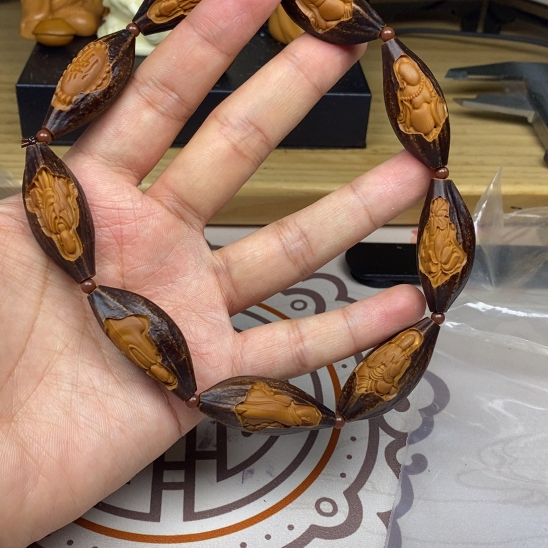 橄榄核手串/手链橄榄核雕刻工艺宇