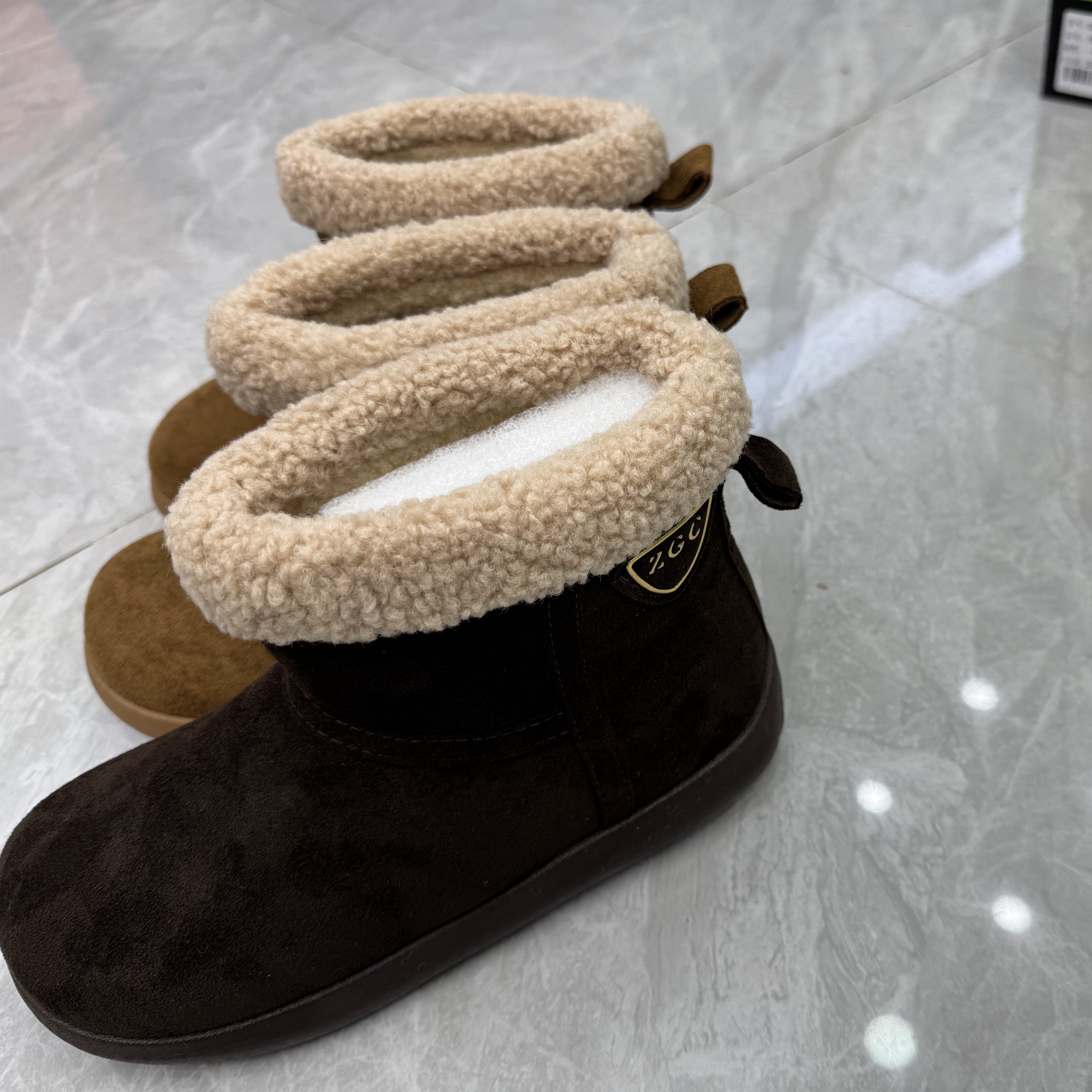 （欣姐臻选)小土鞋豆女鞋毛毛棉加雪地棉M9N1262