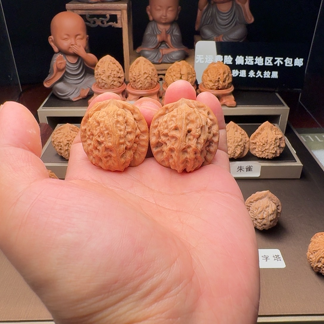 文玩核桃吊坠高尔夫35-35-36.5全品白茬