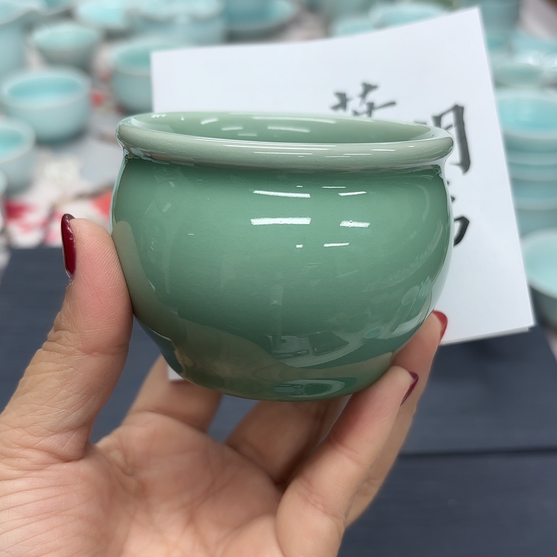 龙泉云间青瓷小米茶器