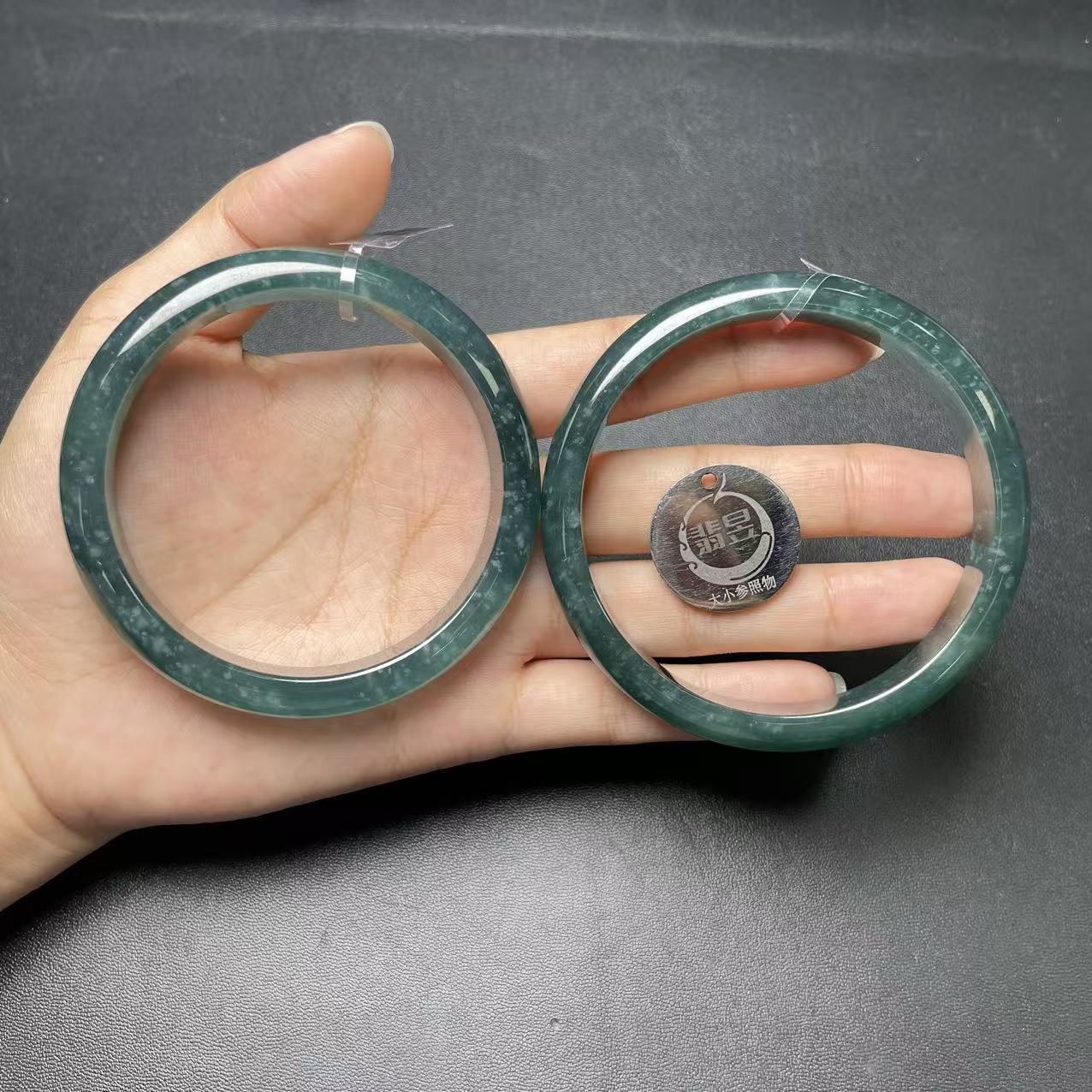  翡昱-SH30-66607-天然A货翡翠手镯-多样性发其一