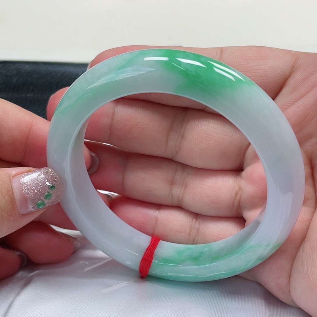 未镶嵌手镯翡翠缅甸翡翠手镯59圈