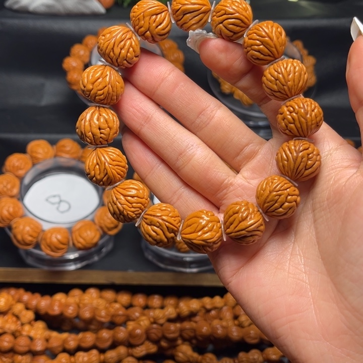 桃核手串榆****机桃核单圈