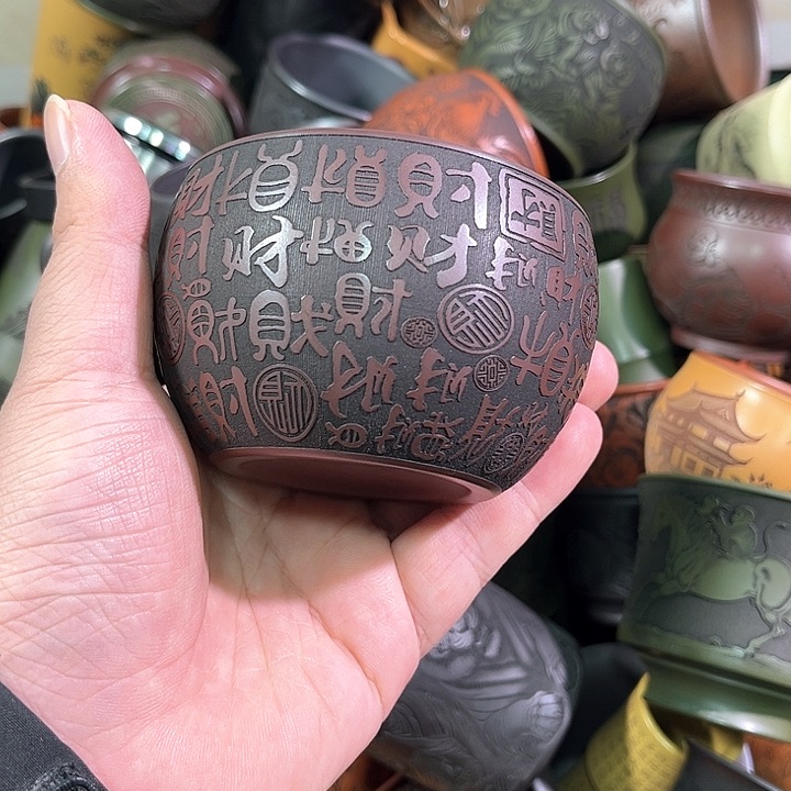 茶杯紫砂全手工紫砂主人杯