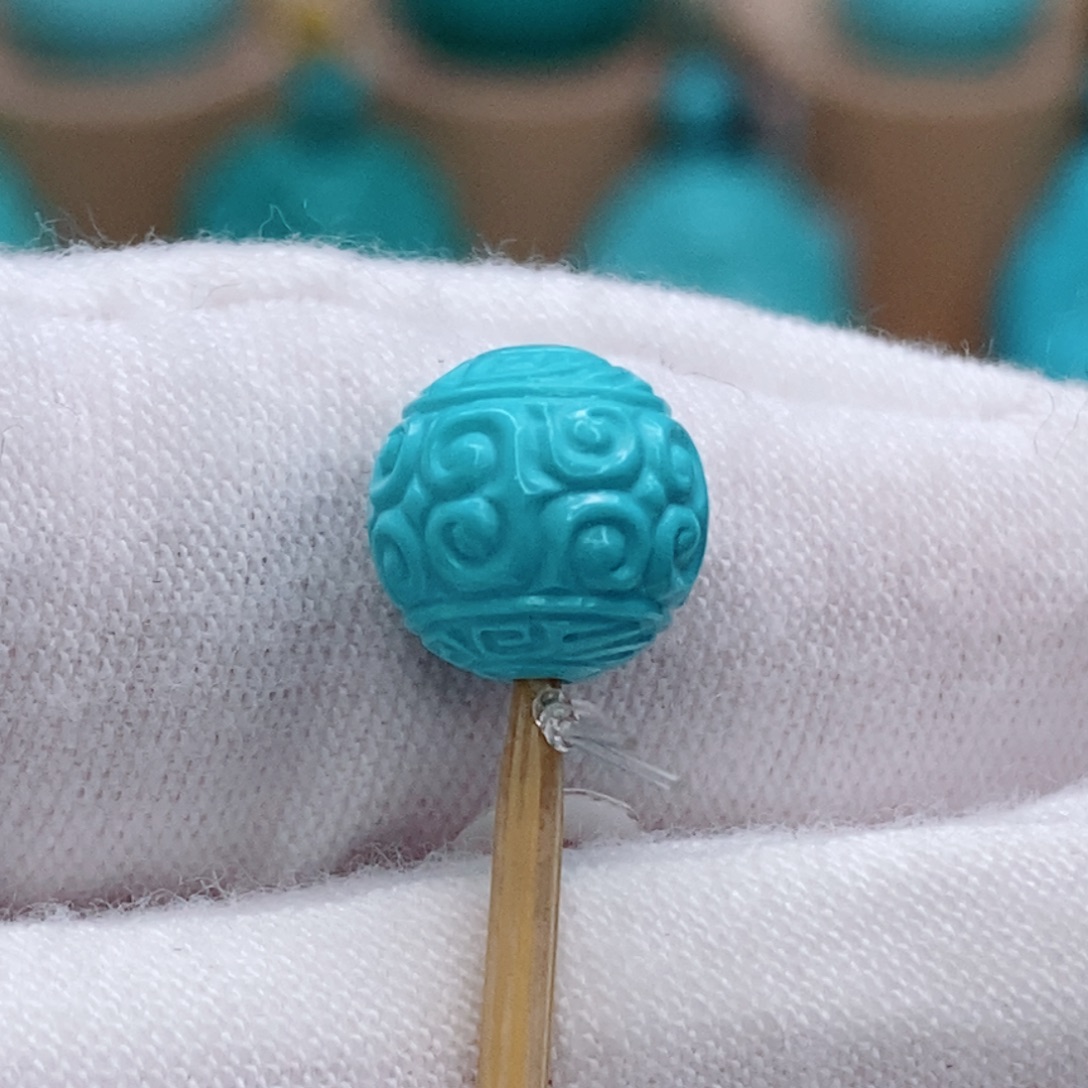 绿松石未镶嵌珠宝奇石8.3mm