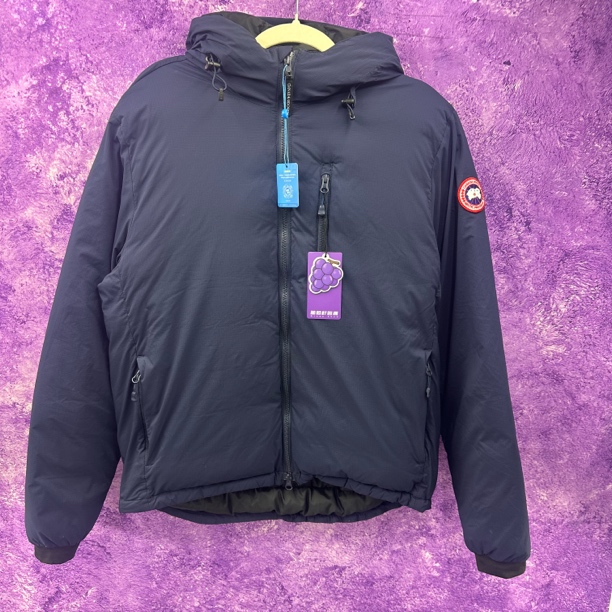 99新 CANADA GOOSE 葡萄籽奢潮/Canadagoose连帽羽绒服加厚外套/L