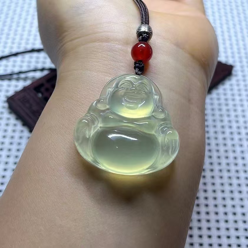 【蒋总福利】纯天然玉佛公未镶嵌多样性发一个佛公吊坠