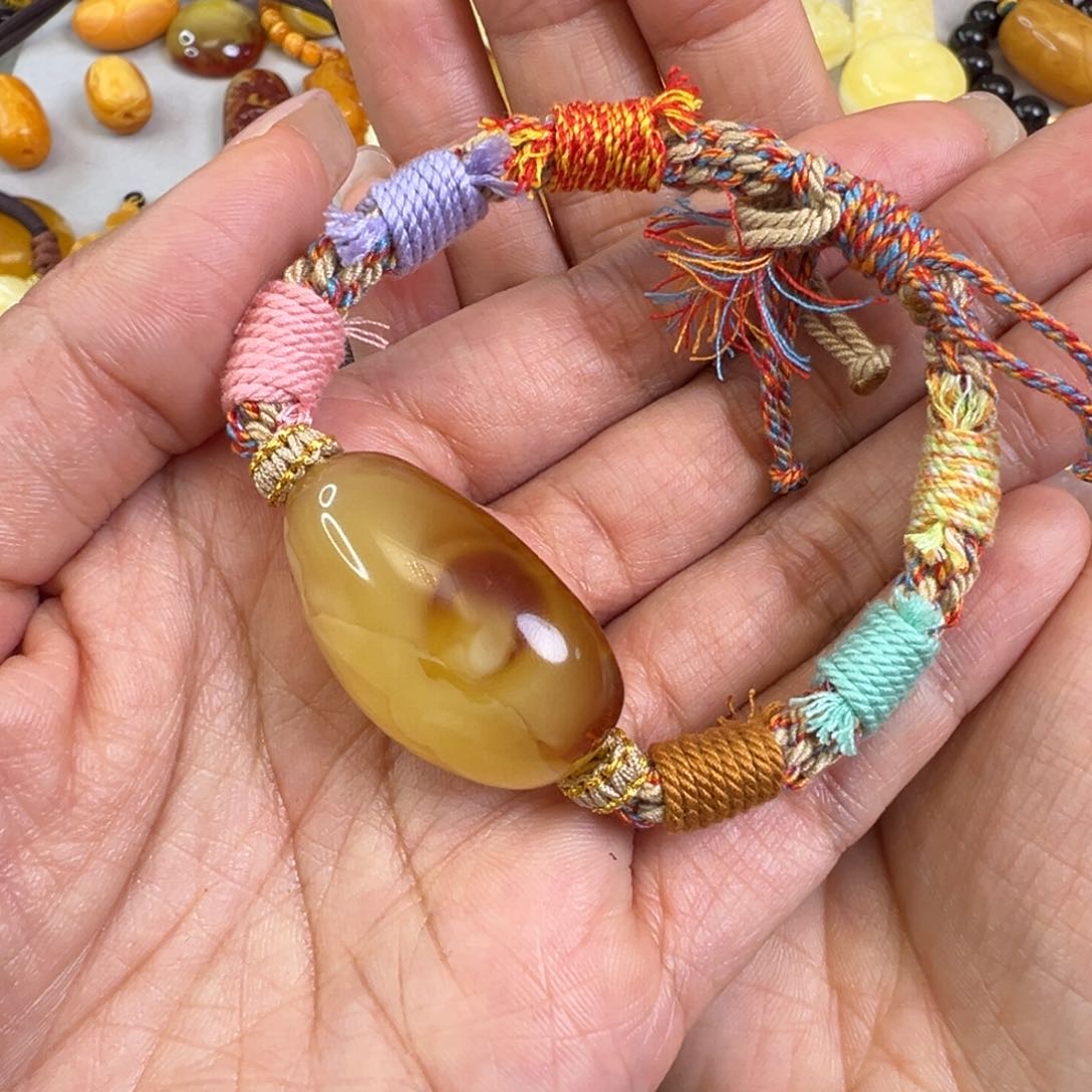 蜜蜡颈饰未镶嵌蜜蜡