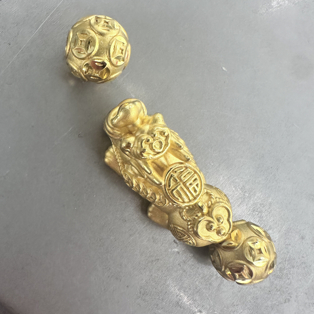 4.55克足金999貔貅转运珠