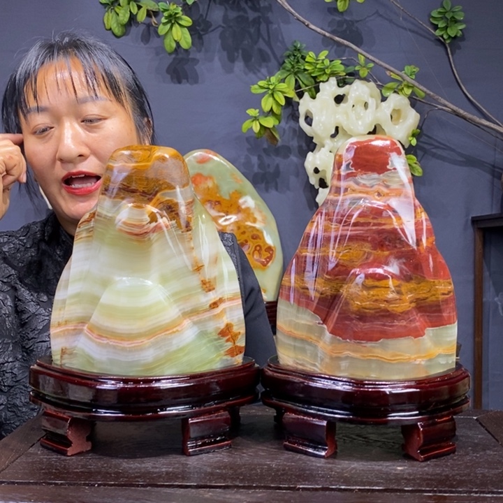 石材精品古青石摆件