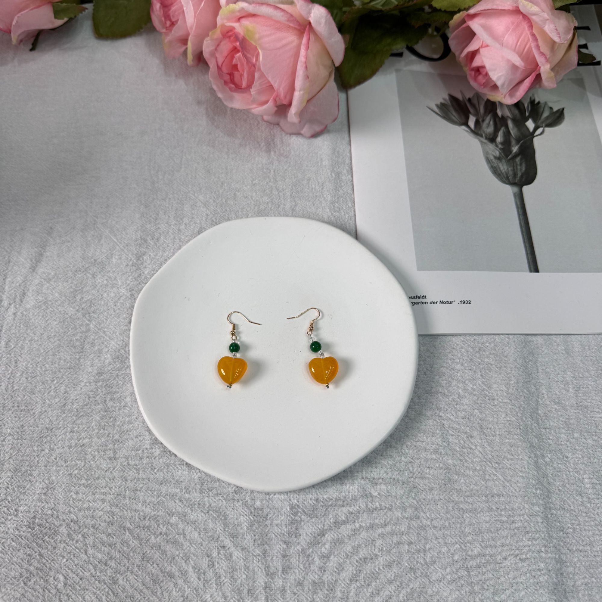 高定珠宝蜜蜡耳饰DZ2109S88