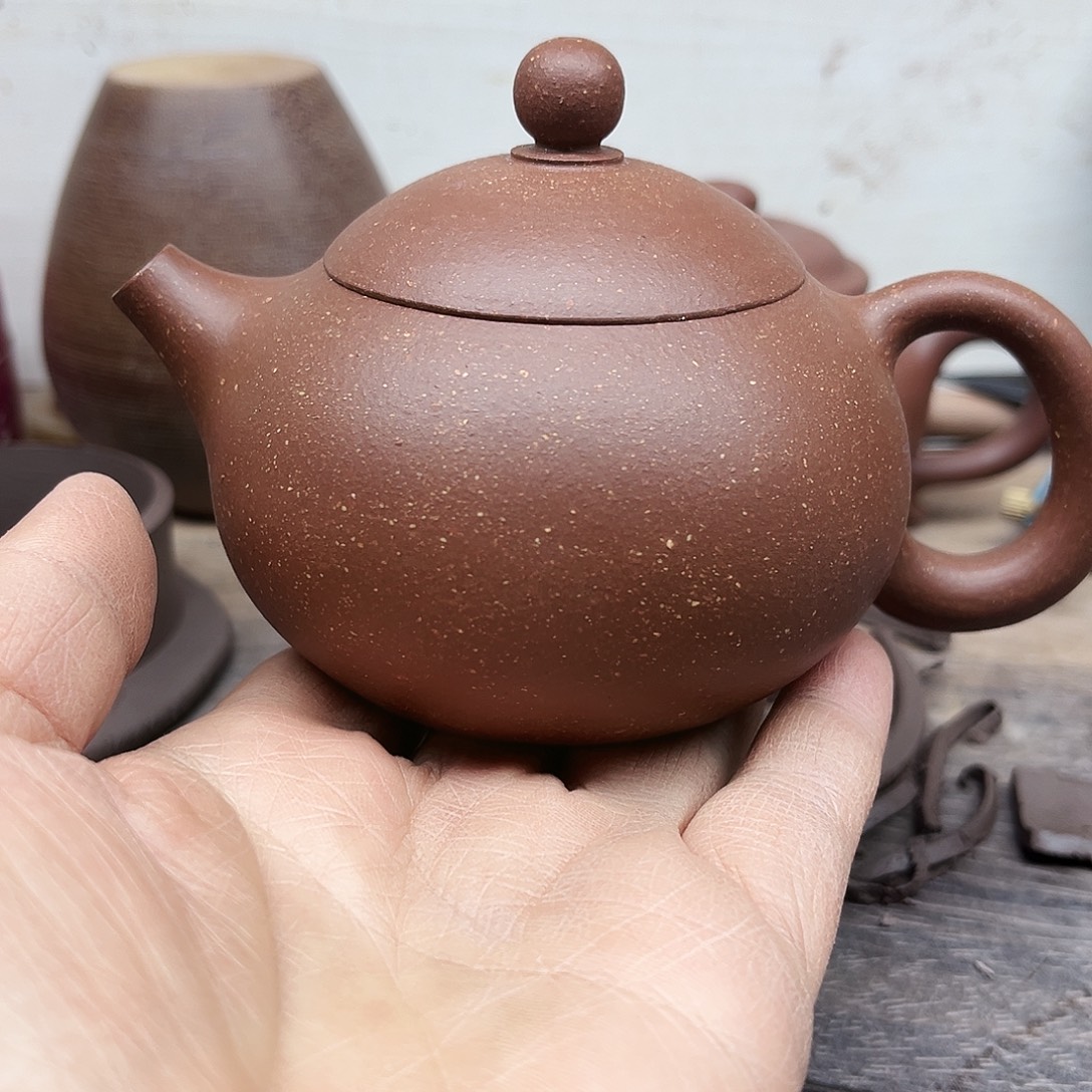 燕***子茶壶紫砂小西施紫泥半手工