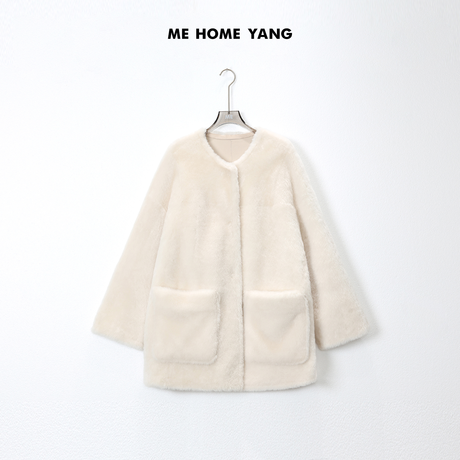 ME【大口袋】南非进口洛曼羊皮大口袋气质潮流皮草外套女MEQA2425